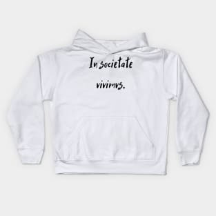 In societate vivimus. Kids Hoodie